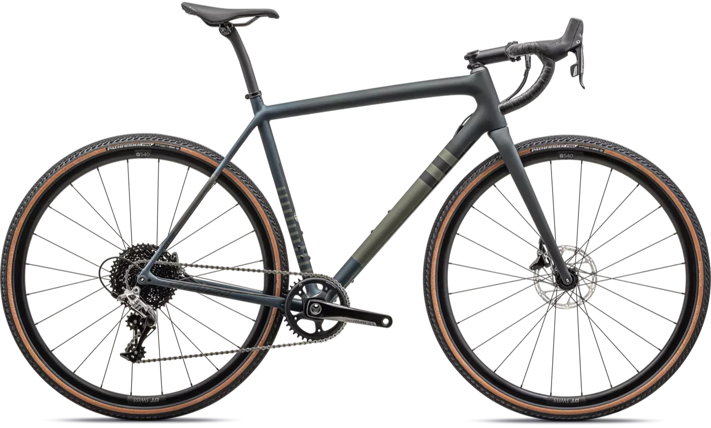 Specialized Crux Comp 2023 metsänvihreä sivulta