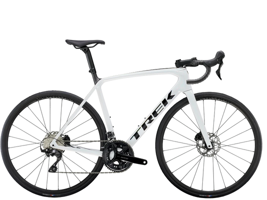 Trek Emonda SL 5 2024 White Prismatic valkoinen sivulta