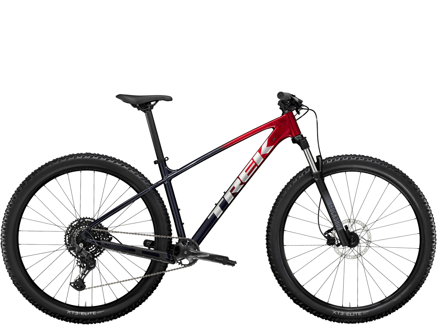 Trek Marlin 6 Gen 3 2024 2 Rage Red to Deep Dark Blue Fade jäykkäperäinen maastopyörä Cycli.fi