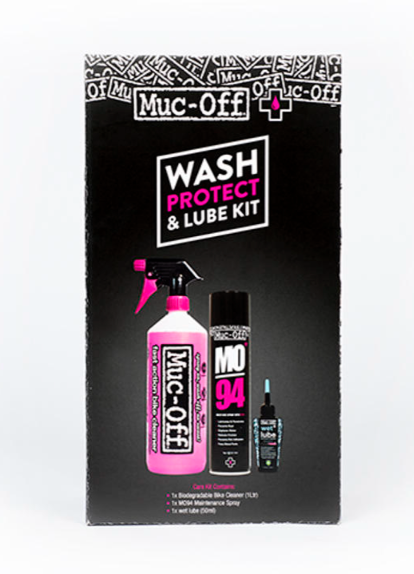 MUC-OFF Wash, Protect and Wet Lube Kit