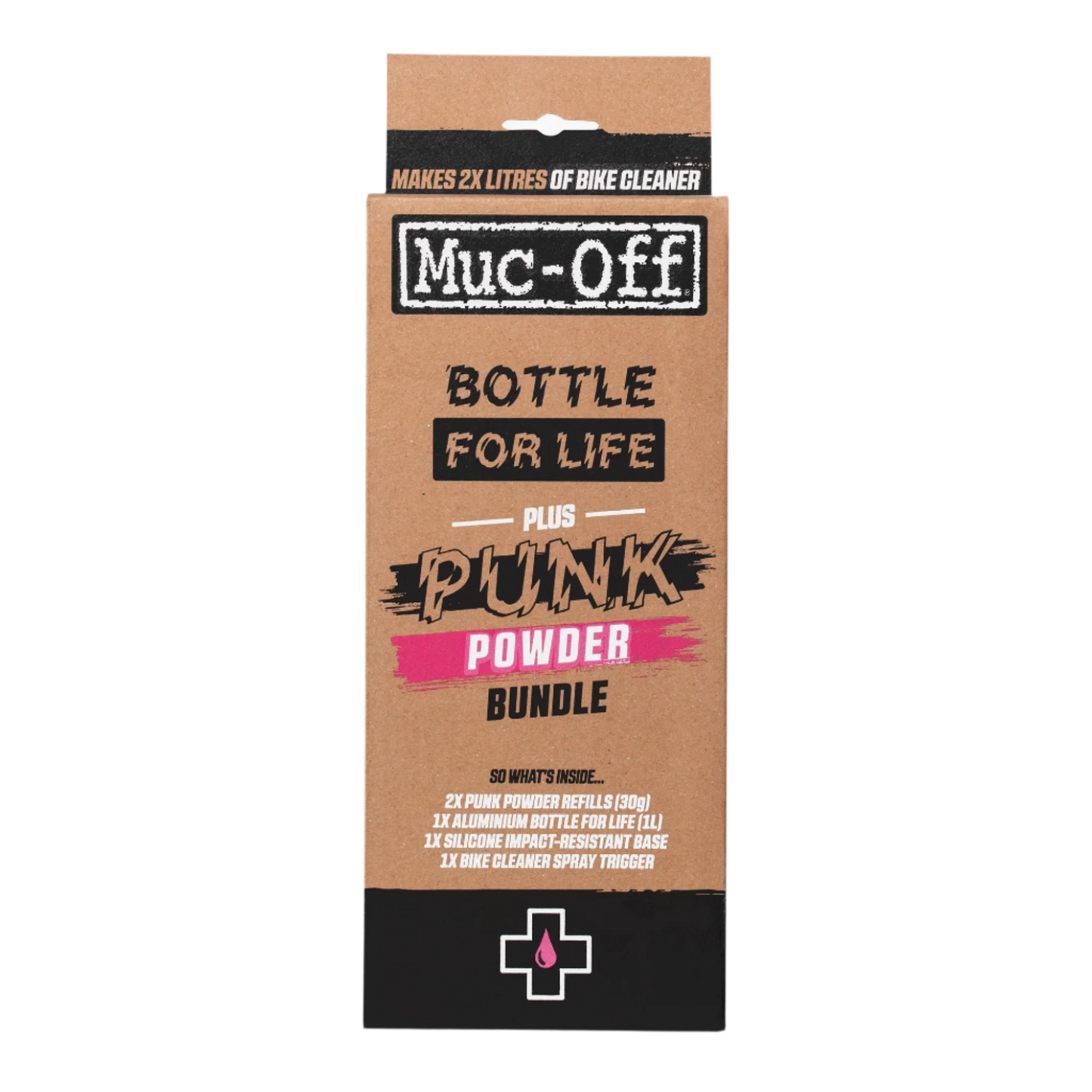 MUC-OFF Bottle For Life Bundle (Inc 4 Pack Punk Powder)