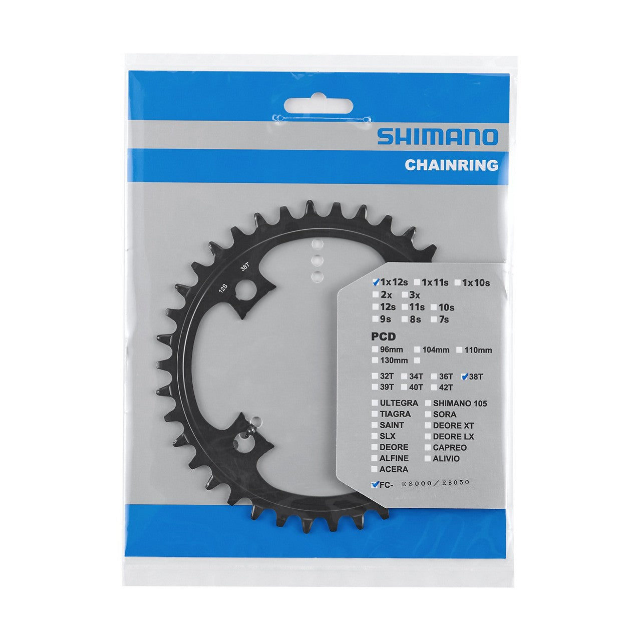 Shimano Eturatas 38T SM-CRE80-12