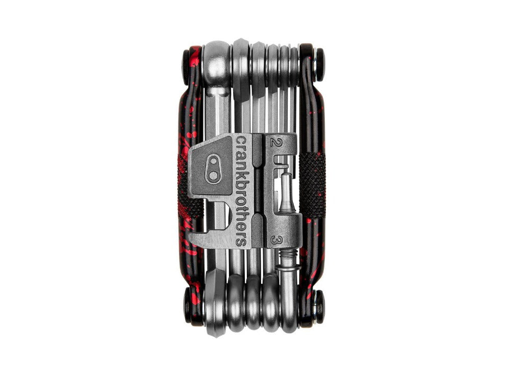 Crankbrothers monitoimityökalu M17 Red splatter