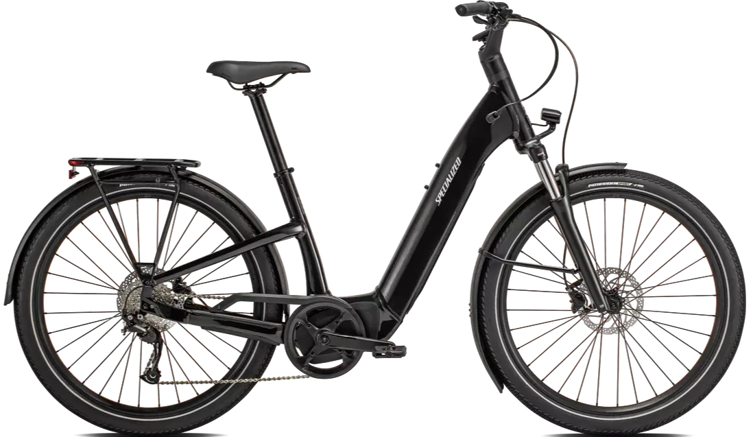 Kaupunkisähköpyörä Specialized Turbo Como 3.0 musta sivulta