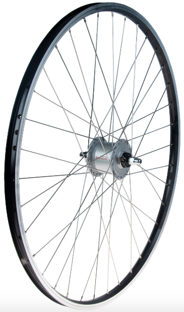 Shimano Etupyörä 28" 19-622 Napadynamolla, Alex X2000, 2-pohja, 36r, musta