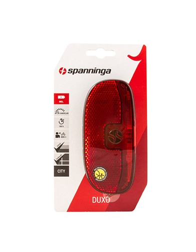 SPANNINGA Rear light DUXO Xb Black