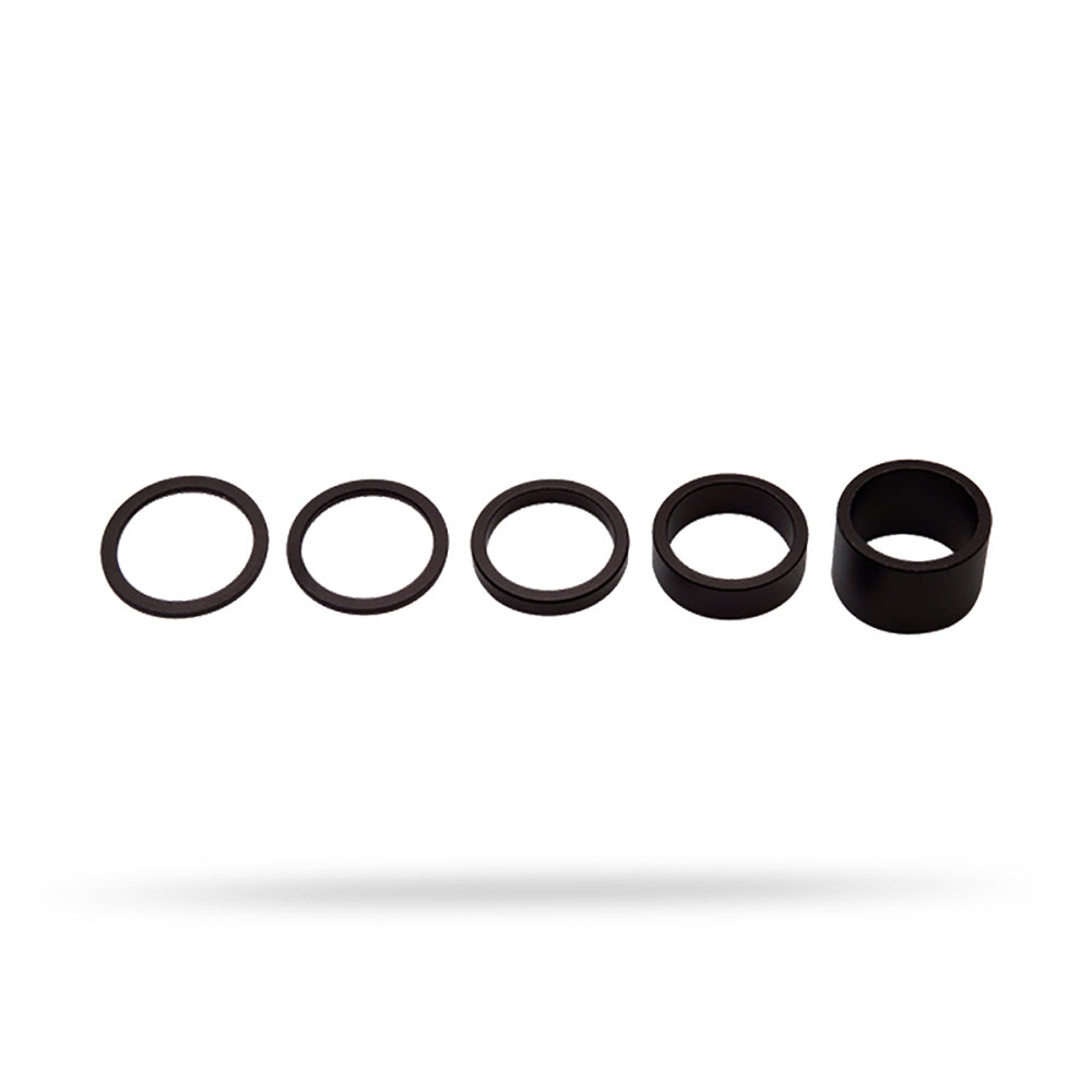 Väliholkki musta 11/8" alu 2/2,5/5/10/20mm musta