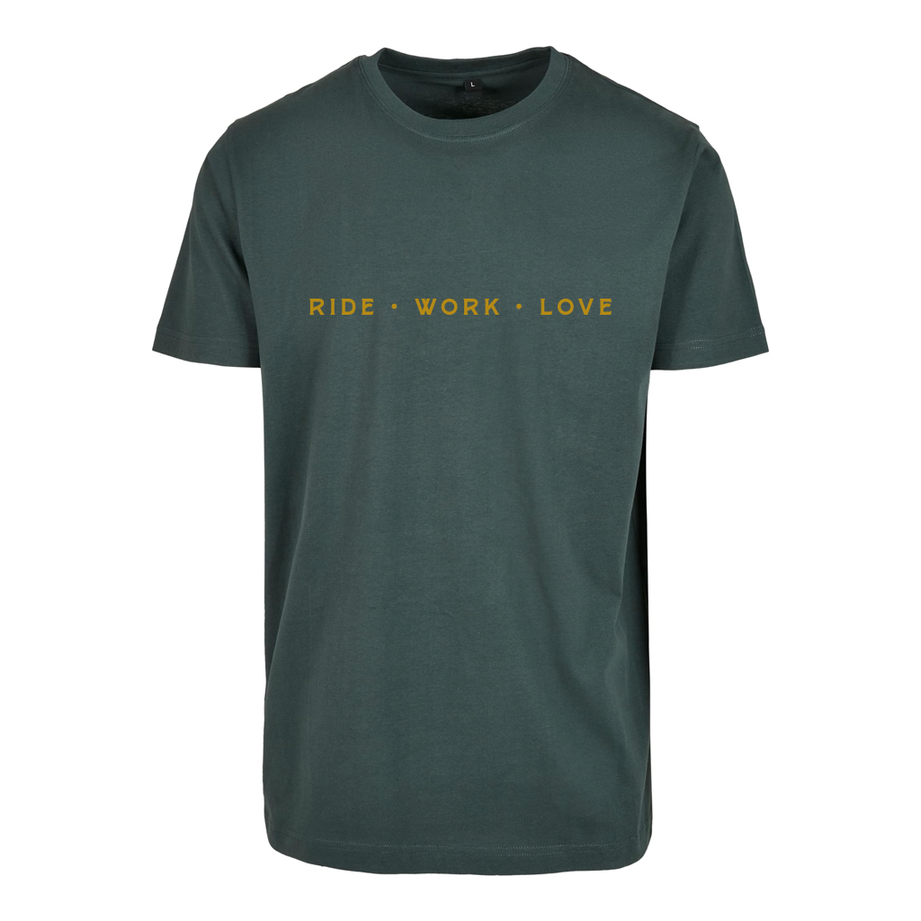Cycli T-paita RIDE/WORK/LOVE