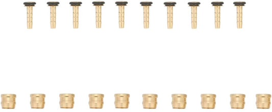 Tektro Hydraulic Brake Olive and Barb Hose Fittings 10-Pack