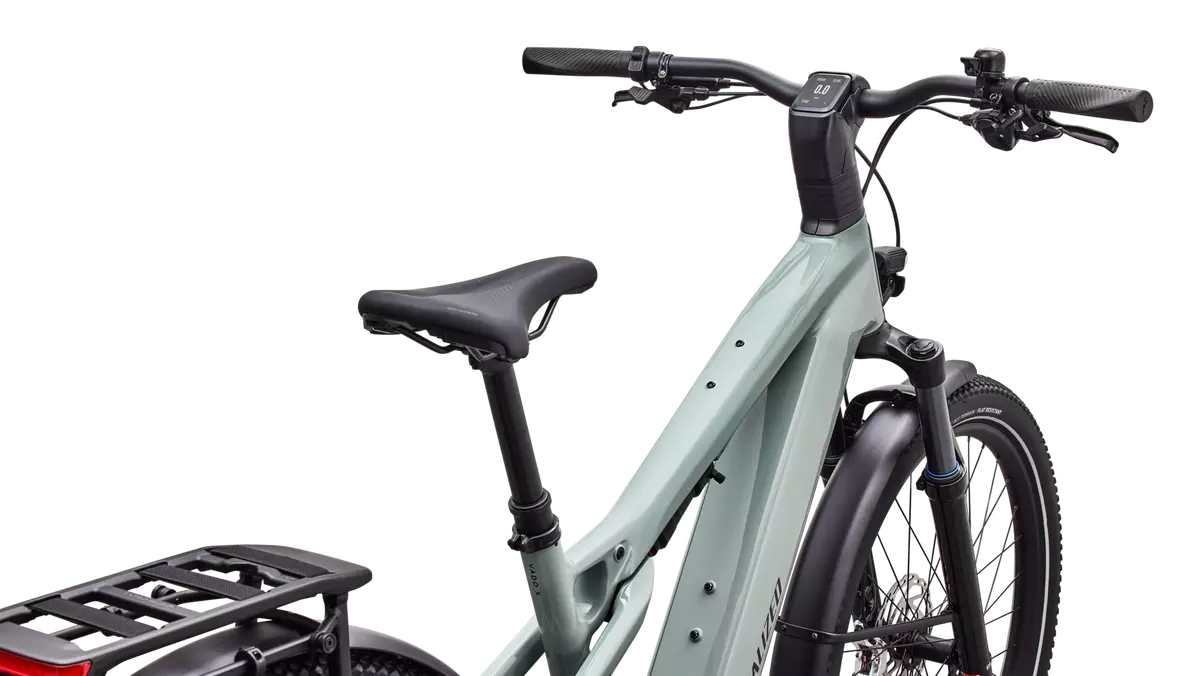Specialized Vado 3 X 4.0 retkisähköpyörä vaaleanvihreä lisävarusteilla 2