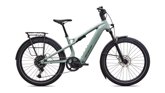 Specialized Vado 3 X 4.0 retkisähköpyörä vaaleanvihreä lisävarusteilla 1