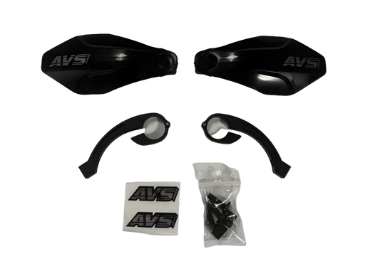 Avs mustat kahvansuojat alumiinisilla varsilla