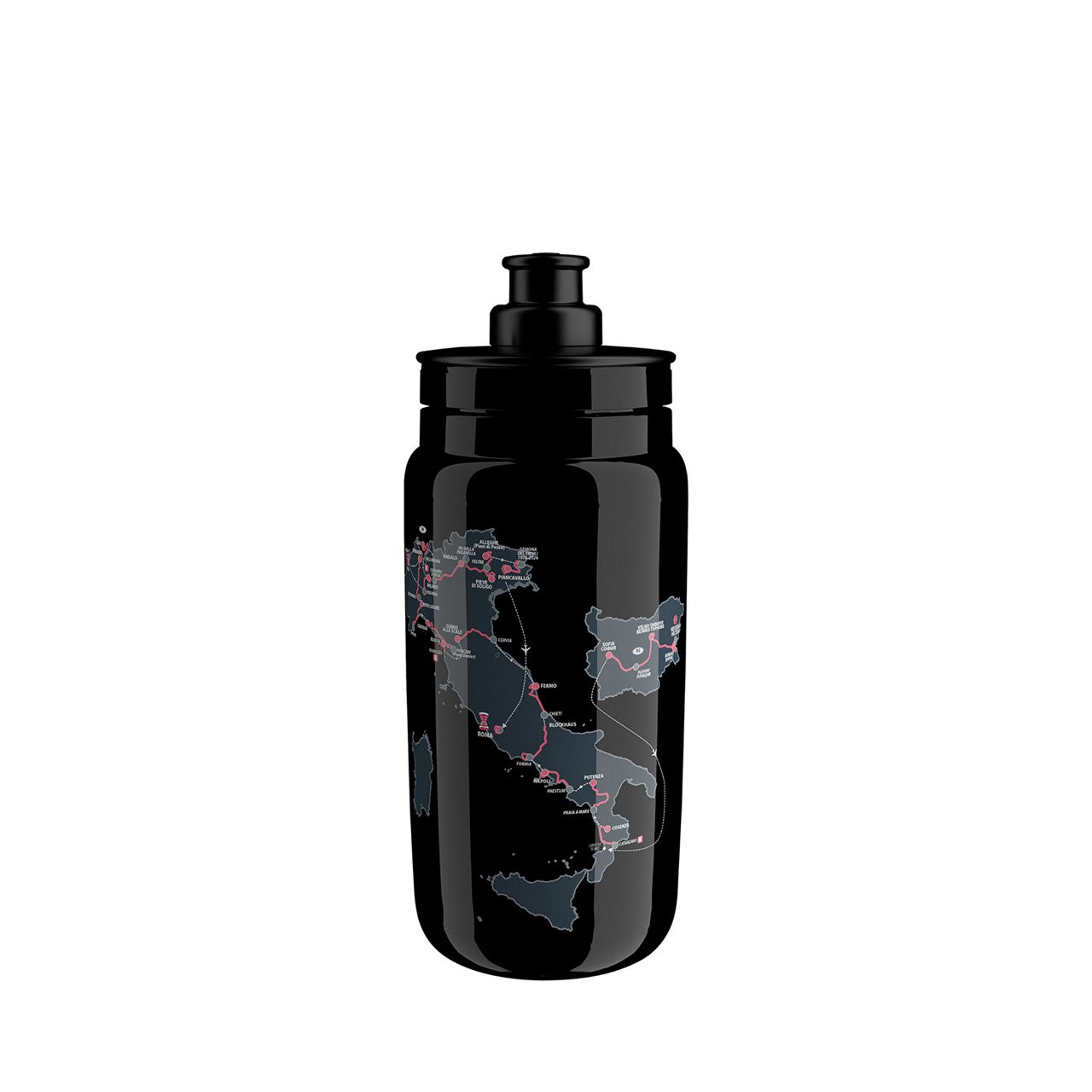 Elite Juomapullo FLY Team 2026 Giro d'Italia, Black Map 550ml