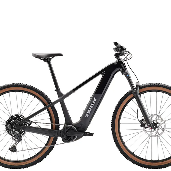 Trek Powerfly+ 4 800wh sähkömaastopyörä sivulta