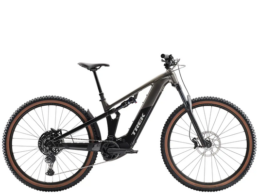 Trek Powerfly FS+ 4 800wh sähkömaastopyörä sivulta