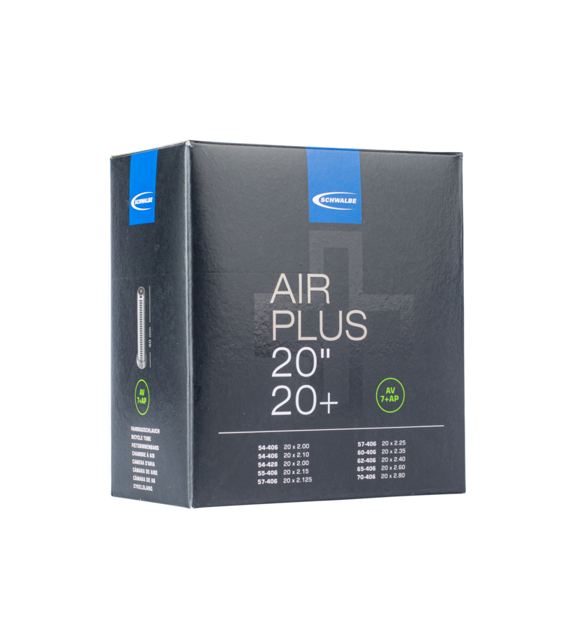 SCHWALBE Air Plus 20 x 2,1-2,8'' (54-70x406) Schrader 40 mm
