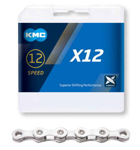 KMC X12 Silver, 1/2 x 11/128", 126L