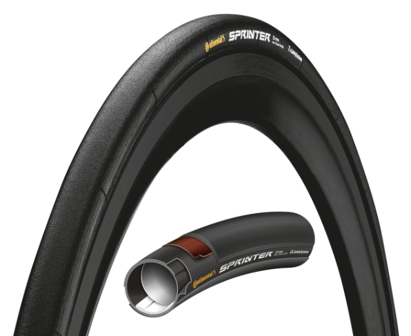 CONTINENTAL Sprinter, 25mm, musta 28" Tuubirengas
