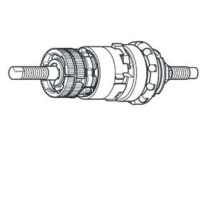 Shimano sisäänkokoonpano SG3C41/40 175mm vasen