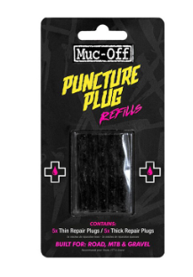 MUC-OFF B.A.M. Puncture Plugs Refill Pack Contains 5x thick plugs and 5x thin plugs