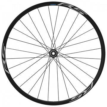 SHIMANO RS170 maantiepyörän etukiekko (12x100mm läpiakseli, levyjarru centerlock, musta)