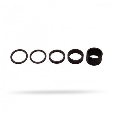 Väliholkki musta 11/8" alu 2/2,5/5/10/20mm musta